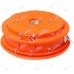 Cap cu fir motocoasa Automat - M10x1.25 - Buton metal mare - Portocaliu
